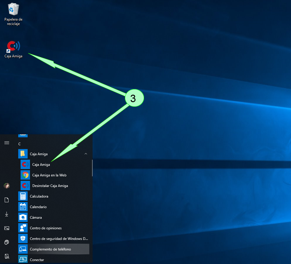 Instalar Software TPV Caja Amiga Free. Acceso al programa una vez que ha sido instalado